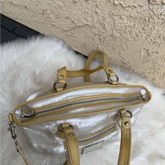 Coach poppy rocker opal sequins satchel crossbody